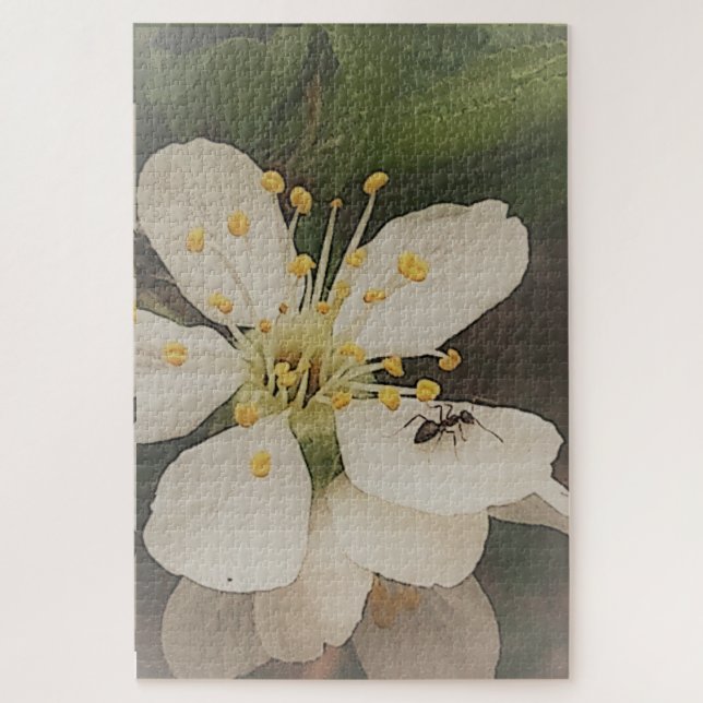 Ant and flower jigsaw puzzle (Vertical)