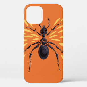 Ant Art Insect Lover Fiery Orange Entomology iPhone 12 Pro Case