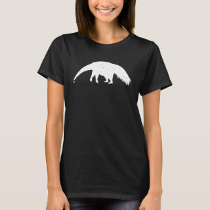Ant Bear Silhouette Retro Rainforest Zoo Animal Lo T-Shirt