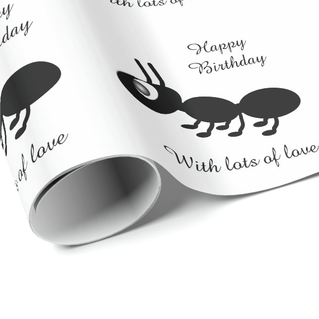 Ant Birthday Wrapping Paper (Roll Corner)