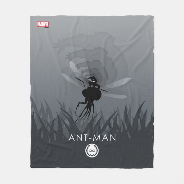 Ant-Man Heroic Silhouette Fleece Blanket (Front)
