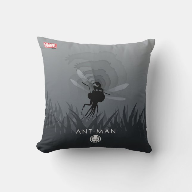 Ant-Man Heroic Silhouette Throw Pillow (Front)