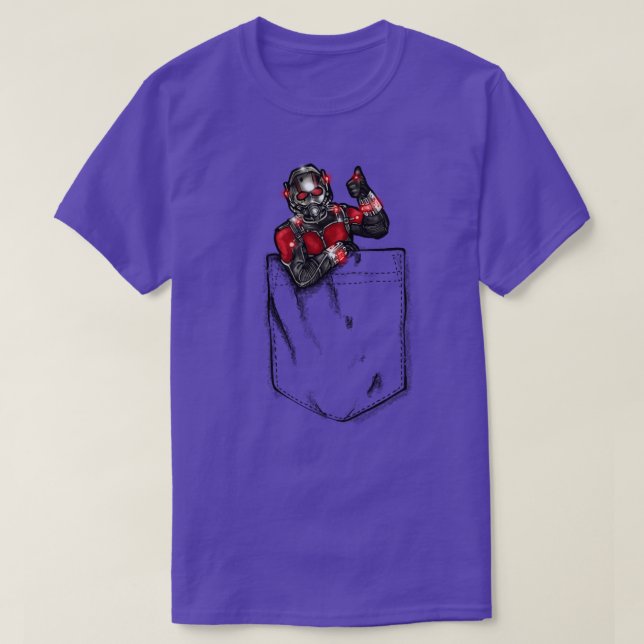 Ant Man in Pocket T-Shirt (Design Front)