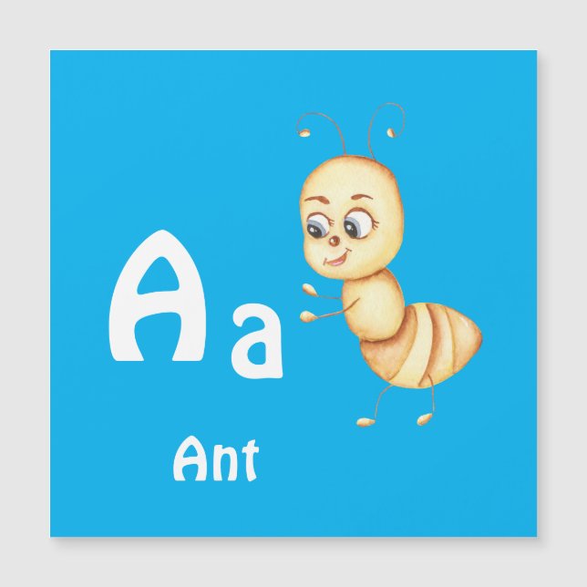 Ant personalize ABC: Letter A - Add Your Name (Front)