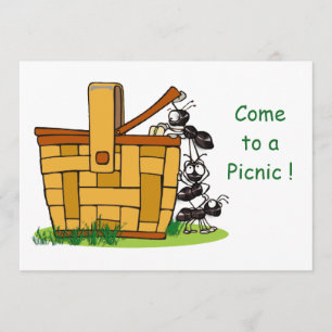 Ant Picnic Basket Invitation