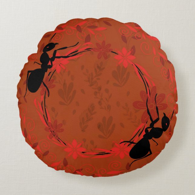 ant round pillow (Front)
