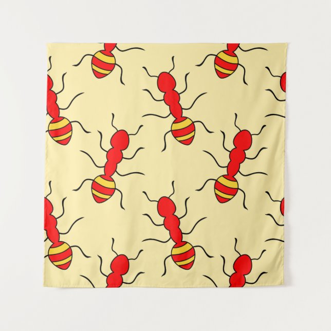 Ant seamless pattern vintageant, abstract, animal, tapestry (Front)