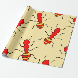 Ant seamless pattern vintageant, abstract, animal, wrapping paper