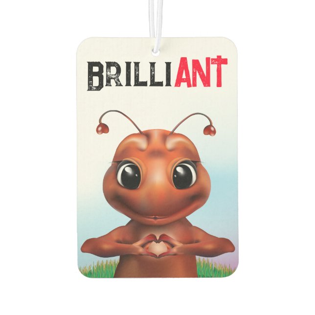 Ant Sign Language Air Freshener (Back)