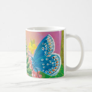 Ant, snail and Chapman's blue butterfly Coffee Mug