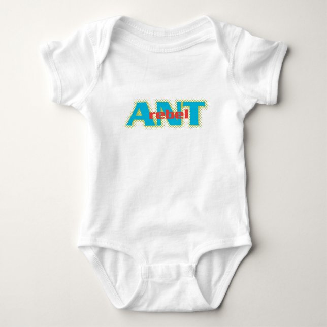 Ant Text Disney Baby Bodysuit (Front)