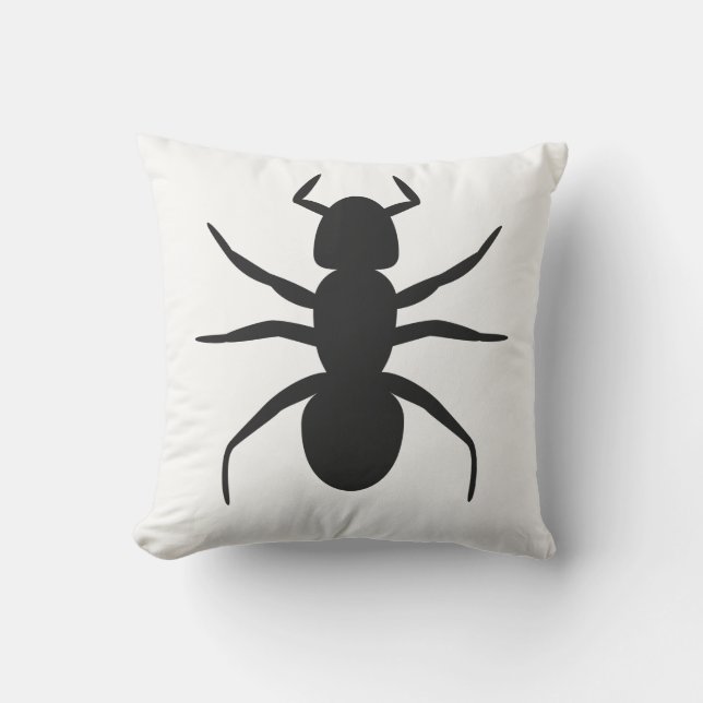 Ant Throw Pillow (Front)