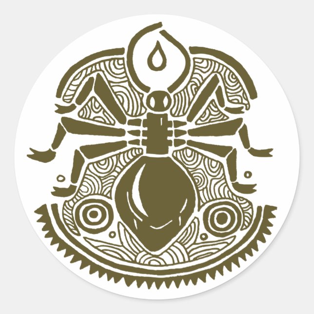 Ant Totem Classic Round Sticker (Front)