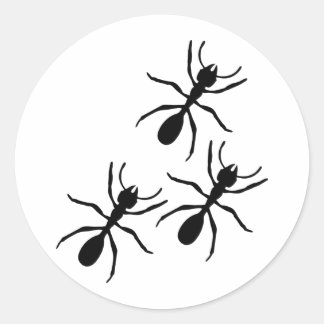 ant trail classic round sticker