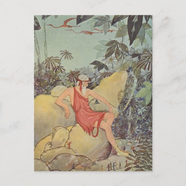 Antaeus and the Pygmies Postcard (Front)