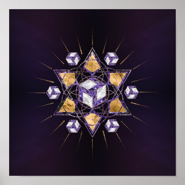 Antahkarana in in Sacred Geometry Ornament Poster (Front)