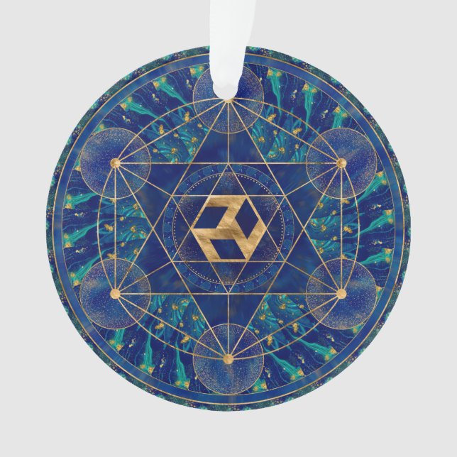Antahkarana in Sacred Geometry Ornament (Front)