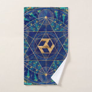 Antahkarana in Sacred Geometry Ornament Bath Towel Set