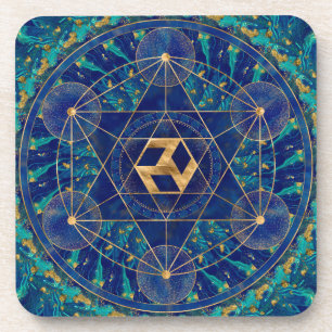 Antahkarana in Sacred Geometry Ornament Coaster