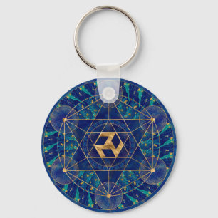 Antahkarana in Sacred Geometry Ornament Keychain