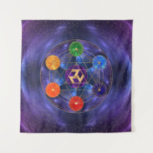 Antahkarana in Sacred Geometry Ornament - Nebula Tapestry
