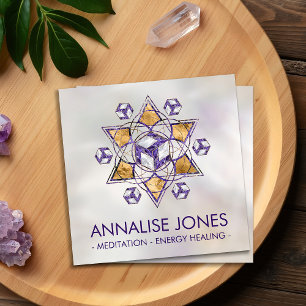 Antahkarana in Sacred Geometry Ornament Square Business Card