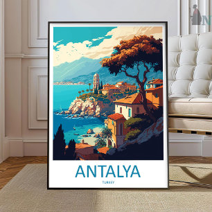 Antalya Travel Print Wall Art Antalya Wall Hanging