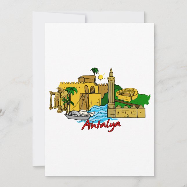 Antalya - Turkey Invitation (Front)