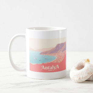 Antalya Turkey Pastel Travel Coffee Mug