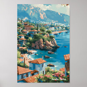 Antalya Turkey Travel  Poster