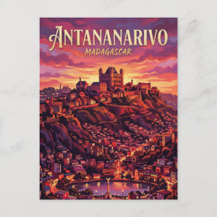 Antananarivo Hills Madagascar Postcard
