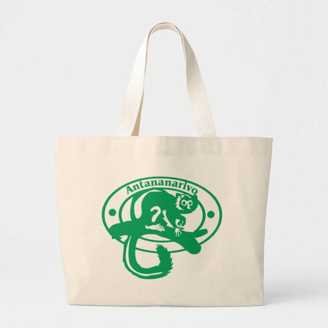 Antananarivo Stamp Large Tote Bag (Front)