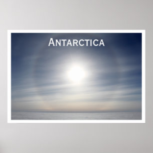 Antarctic Sun over Horizon, Siple Dome Poster