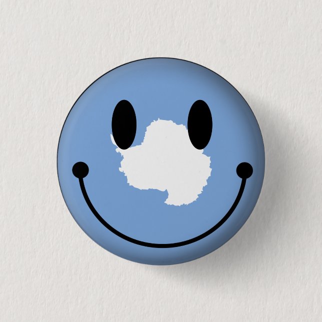 Antarctica 1 Inch Round Button (Front)