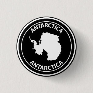 Antarctica 1 Inch Round Button