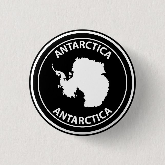 Antarctica 1 Inch Round Button (Front)