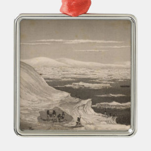 Antarctica 2 metal ornament