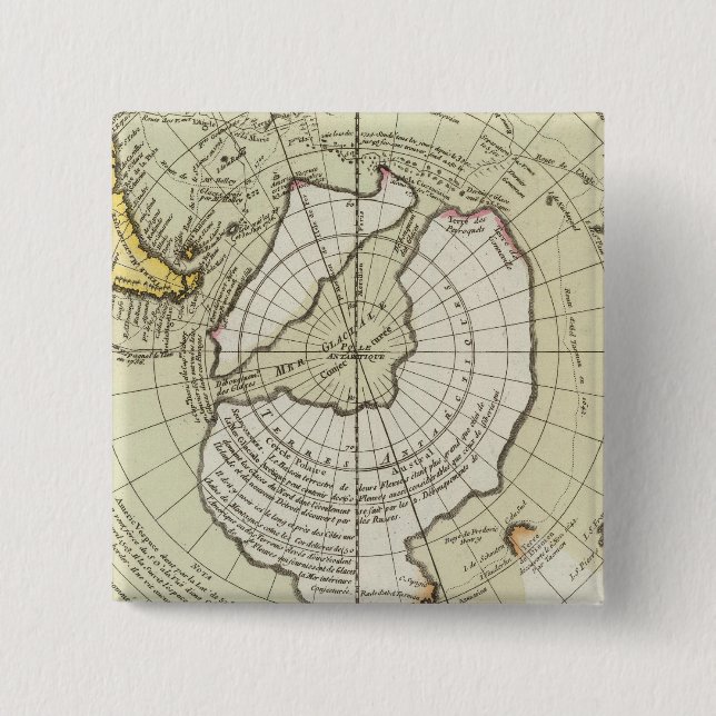 Antarctica 4 2 inch square button (Front)