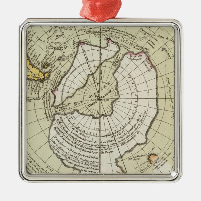 Antarctica 4 metal ornament (Front)
