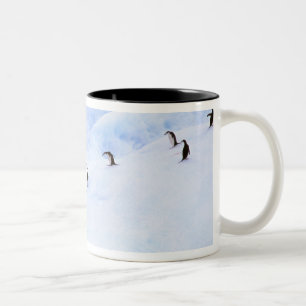Antarctica, Antarctic Peninsula. Chinstrap Two-Tone Coffee Mug