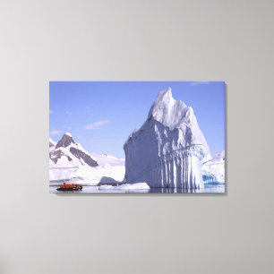 Antarctica, Antarctic Peninsula. Zodiak and Canvas Print
