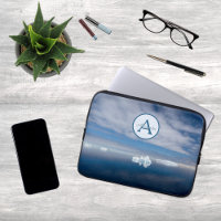 Antarctica blue ice photo with monogram and name