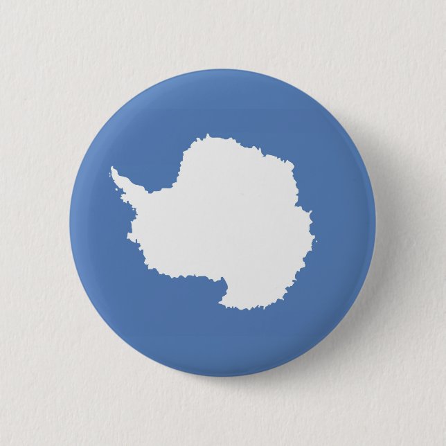 Antarctica continent flag symbol 2 inch round button (Front)