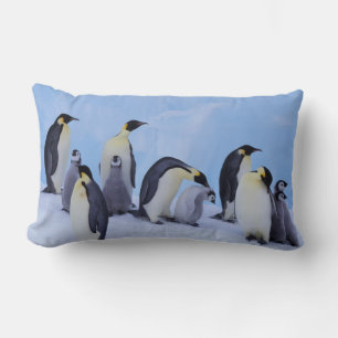 Antarctica, Emporer Penguins Lumbar Pillow