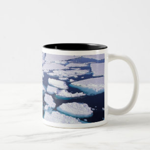 Antarctica, Ice flow. Two-Tone Coffee Mug