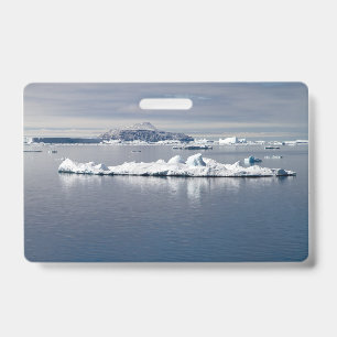 Antarctica landscape badge
