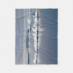 Antarctica landscape fleece blanket