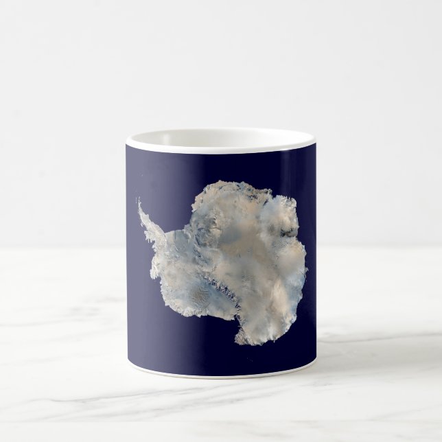 Antarctica (NASA Blue Marble Imagery) Coffee Mug (Center)