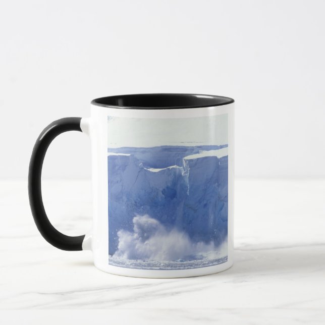 Antarctica, Paradise Bay, Massive wave forms Mug (Left)