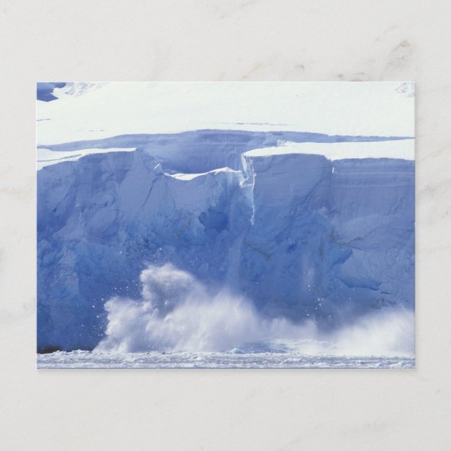 Antarctica, Paradise Bay, Massive wave forms Postcard (Front)